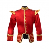 Red Piper/Drummer Tunic Doublet Jacket